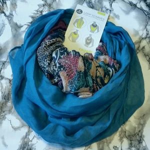 NEW 2 Pack Infinity Loop Scarves
